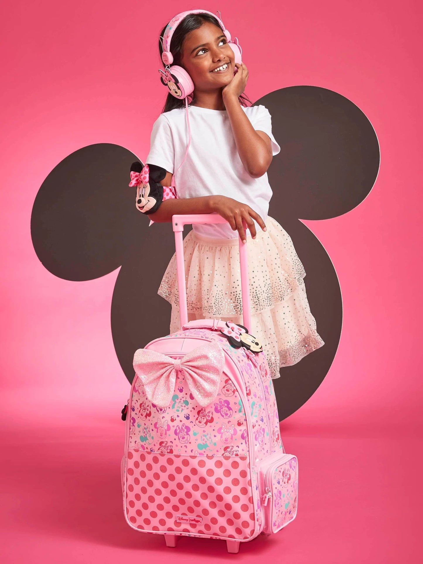 Smiggle Backpack | Light Up Wheels | Minnie Mouse