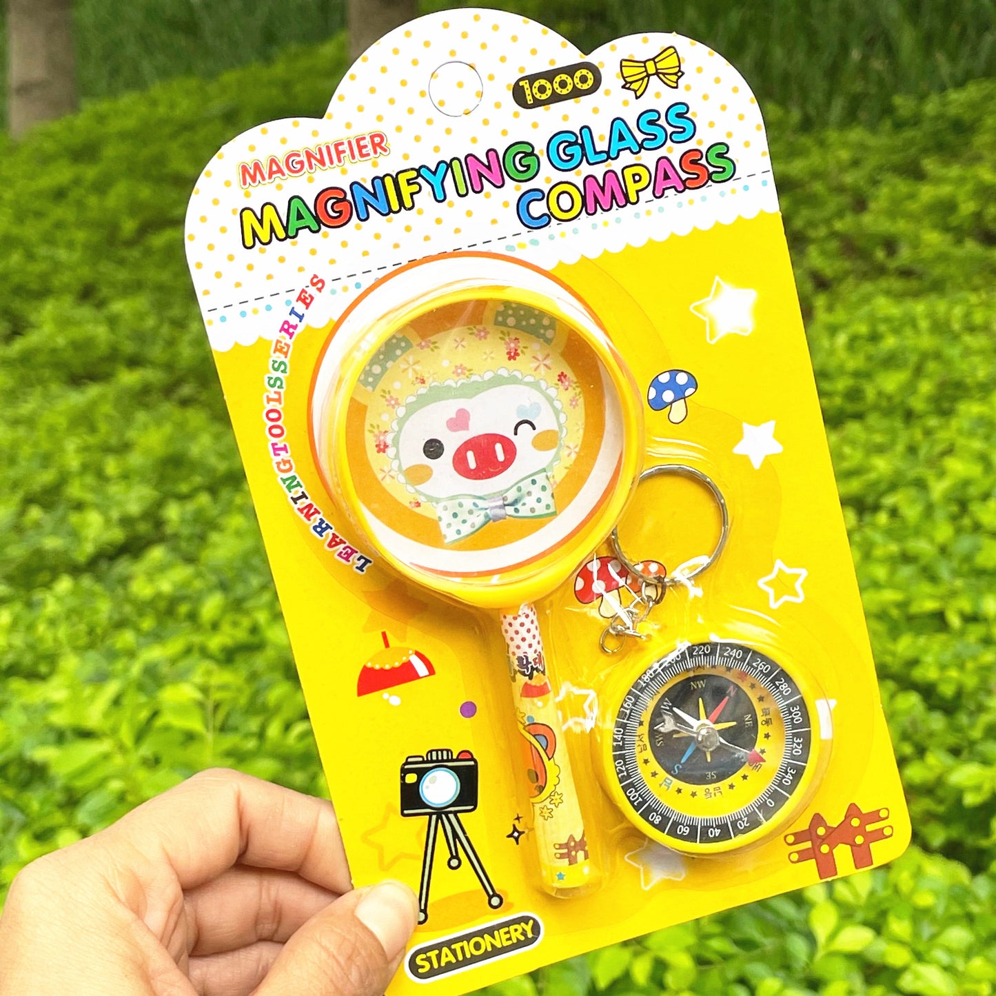 Magnifying Glass Compass For Kids
