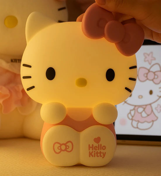 Helo Kitty Silicone Lamp - Patting Night Light | Usb Rechargeable | 3+