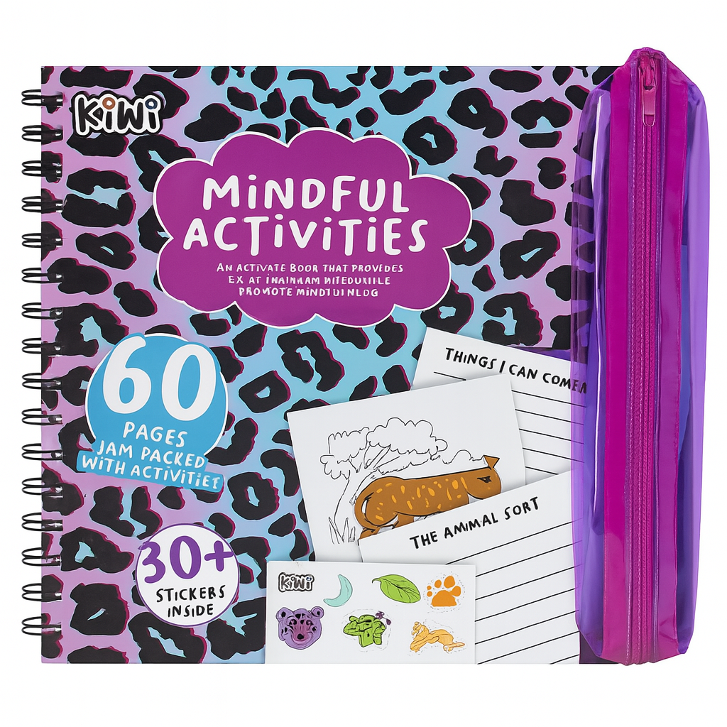 Mindful And Camo Games Activities Colouring Book With Pencil Case And 2 Markers