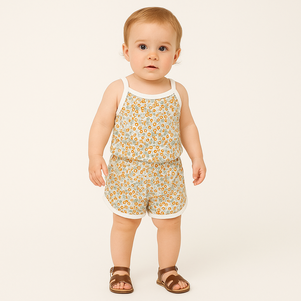 Pijama For Girls Set Of 2 Pieces Size 1-8y