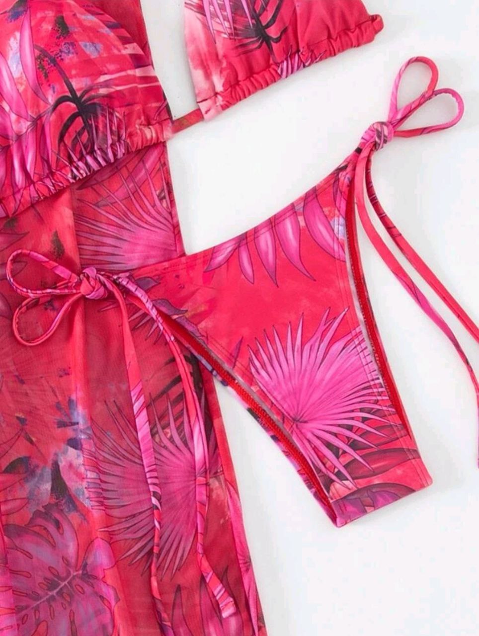 Swimwear For Women 3Pcs Pink&Red Color Size S-XL