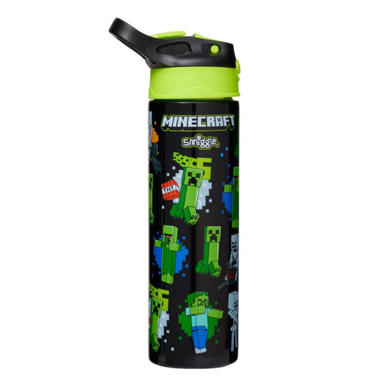 Smiggle Minecraft Design Bottle 750ml 24cm