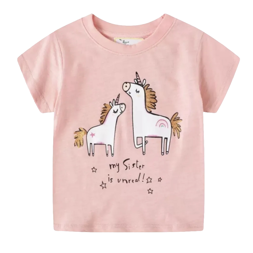Cotton Unicorn T-shirt For Kids Size 3y