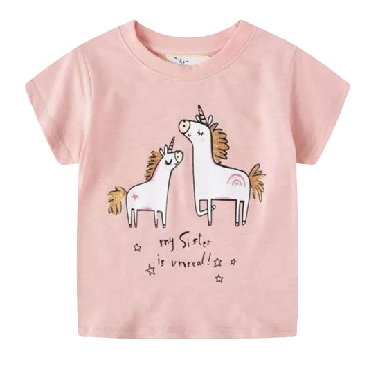 Cotton Unicorn T-shirt For Kids Size 3y