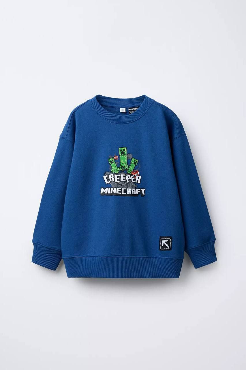 Sweater For Boys Creeper Minecraft Design Size 5-14y