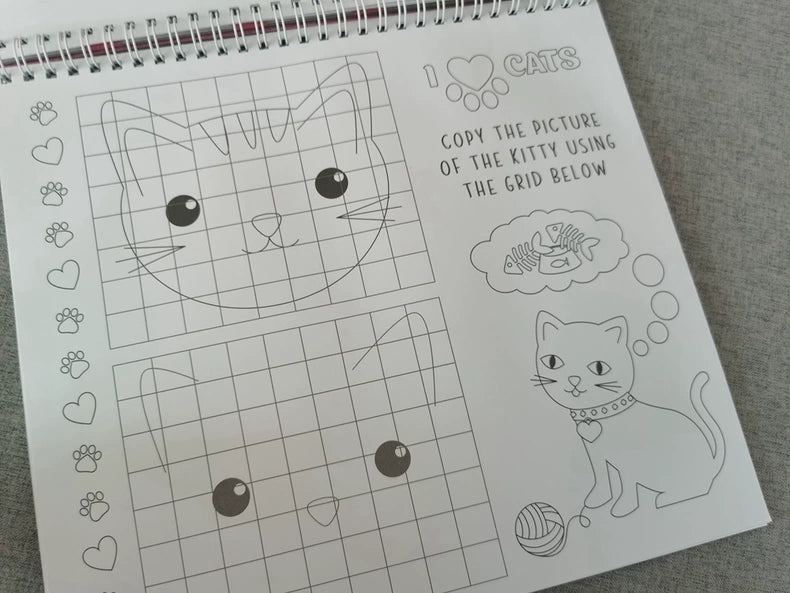 3 in 1 Activity Set Scratch, Colouring&Activities, Stencil
