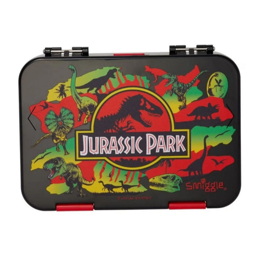 Smiggle Lunch Box Bento Jurassic Park Dinosaur Design 21x15x4.5