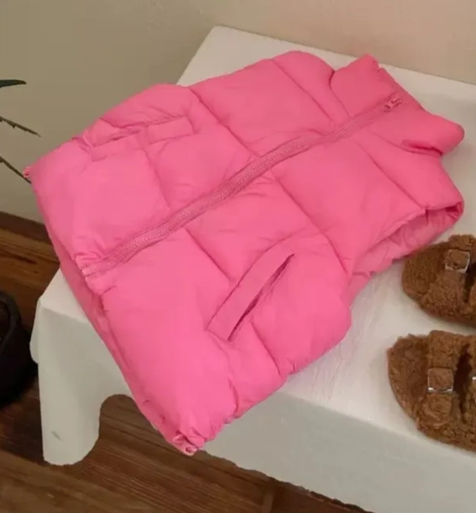Nice Vest for 3-10y. Pink Black