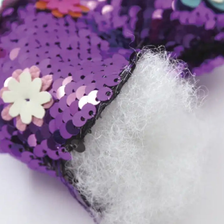 DIY Sequin Bag Charm Toy For Kids Heart/Unicorn/Lama Design