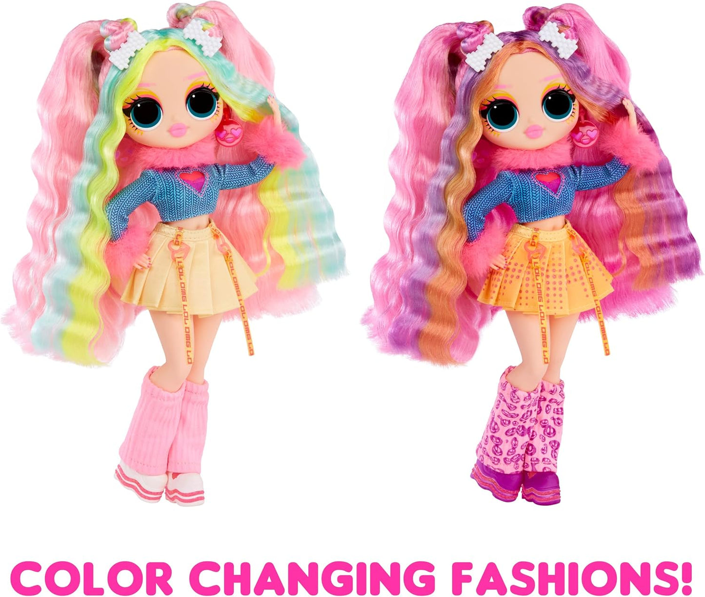 L.O.L. Surprise! OMG Sunshine Color Change Bubblegum DJ Fashion Doll - Multiple Surprises and Accessories