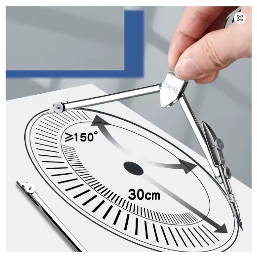 Stainless Steel Drawing Compass Math Geometry Tool