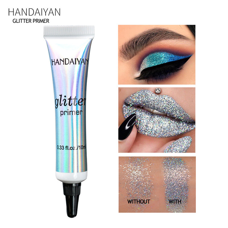 Glitter Primer HANDAIYAN Lips,Eyes,Face Long-lasting Multi-functional Makeup Primer