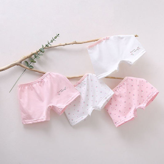Set 4pcs Boxer Strawberry For Girls Size 3-12y