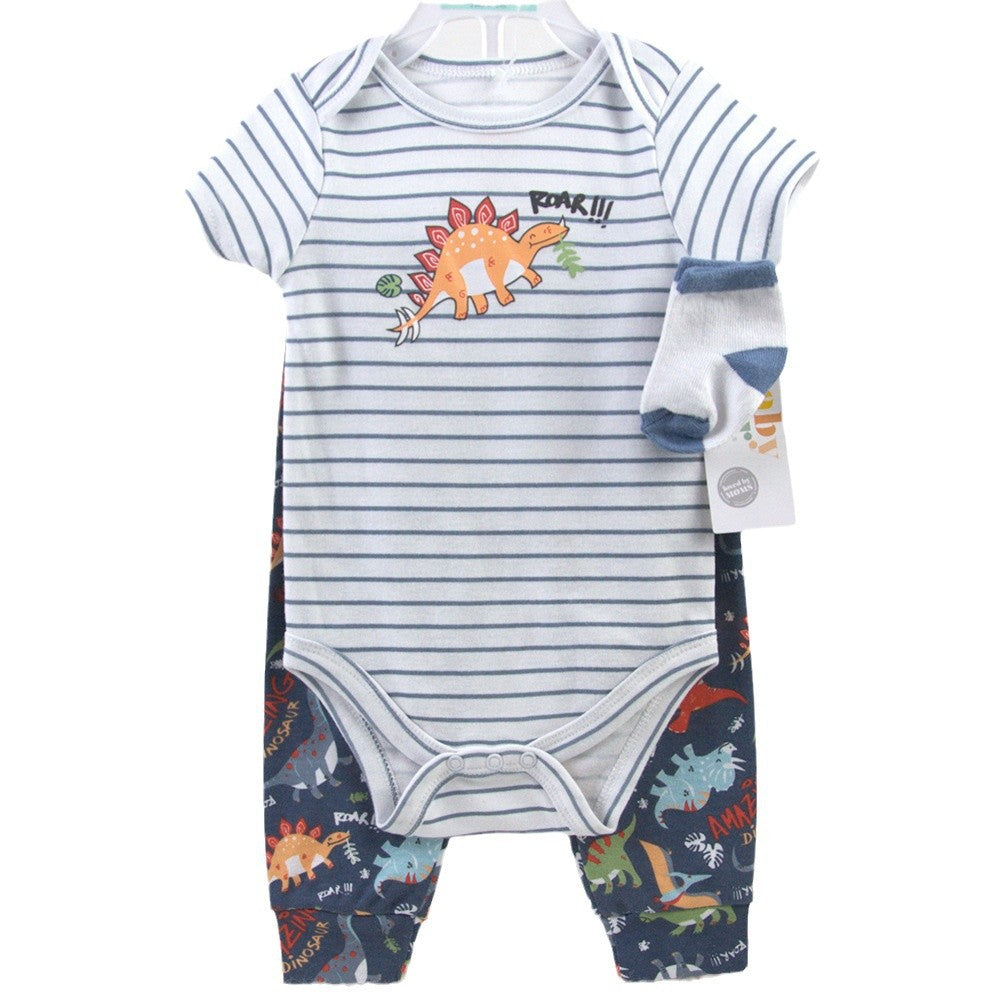 Set For baby Boy 3 Pieces Body Pant And Socks Size 0m-9months