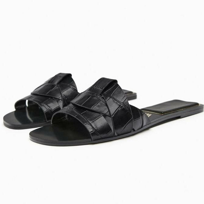 Flat Slipper Black For Women Size 41