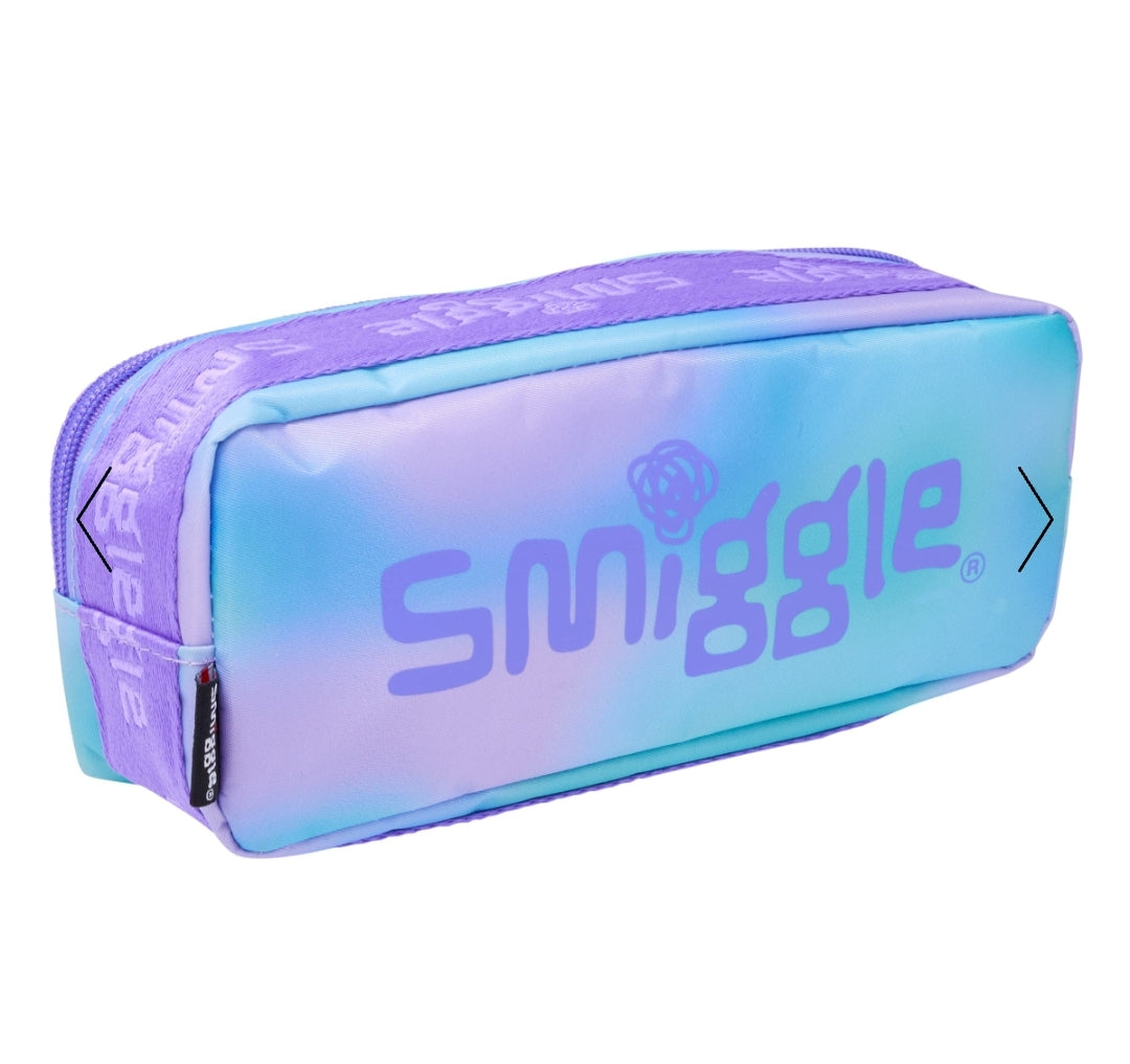 Smiggle Pencil Case Purple Color 22×9.5×6.5cm