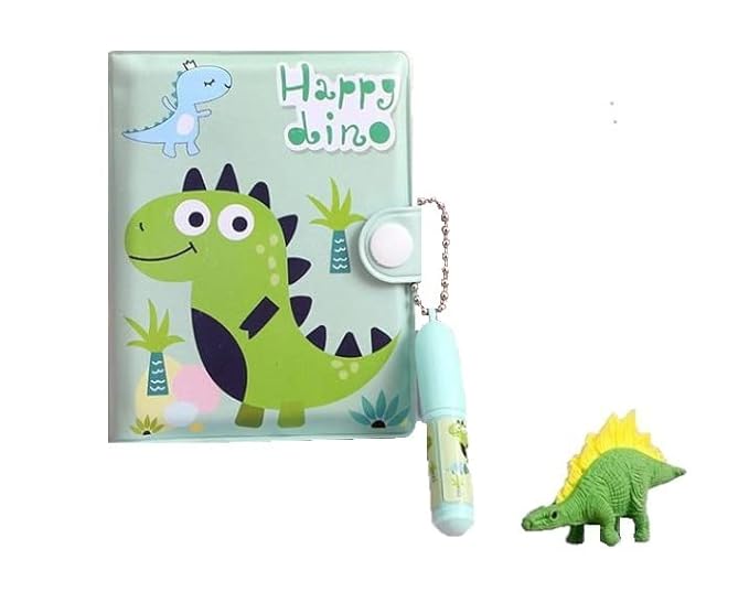 Mini Note Book For Kids Random Color Dinosaur Design