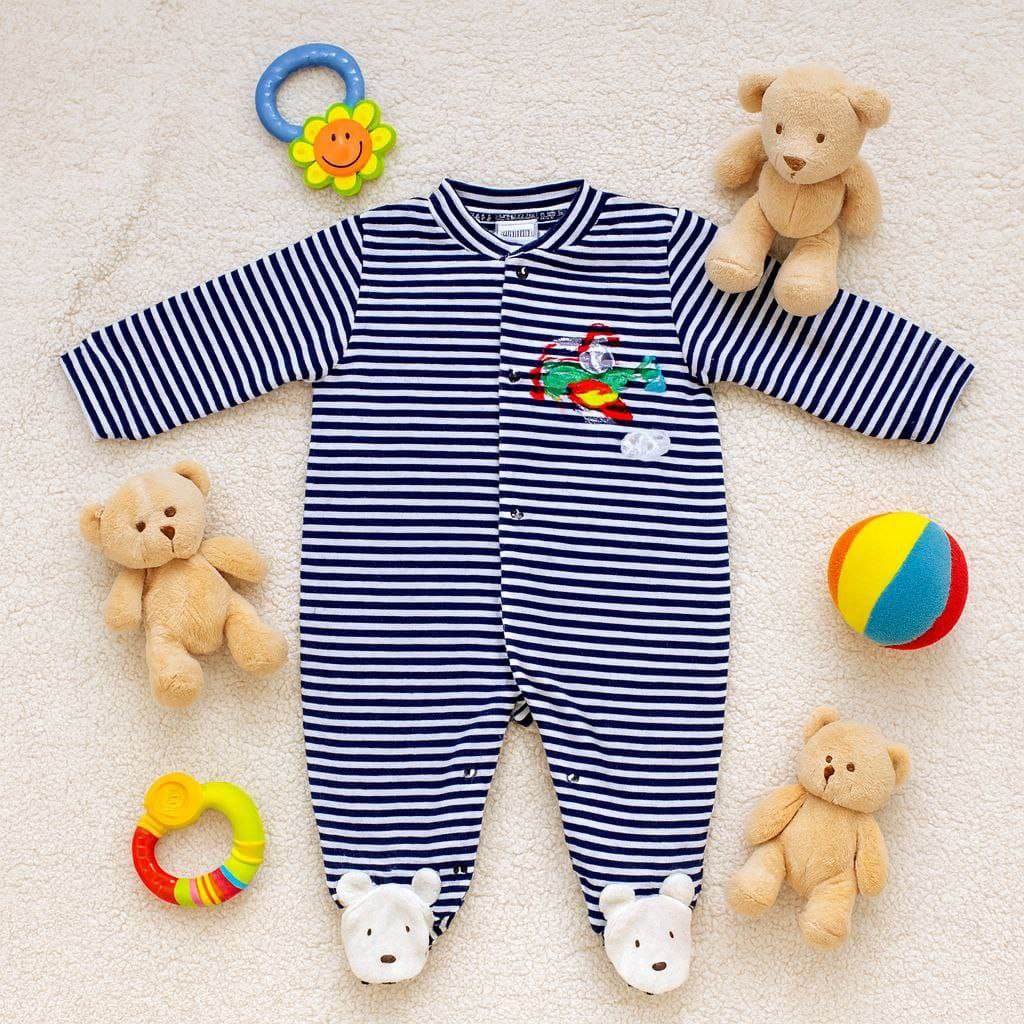 Jumpsuit For Baby Boy Plane Design Size 0-12 months