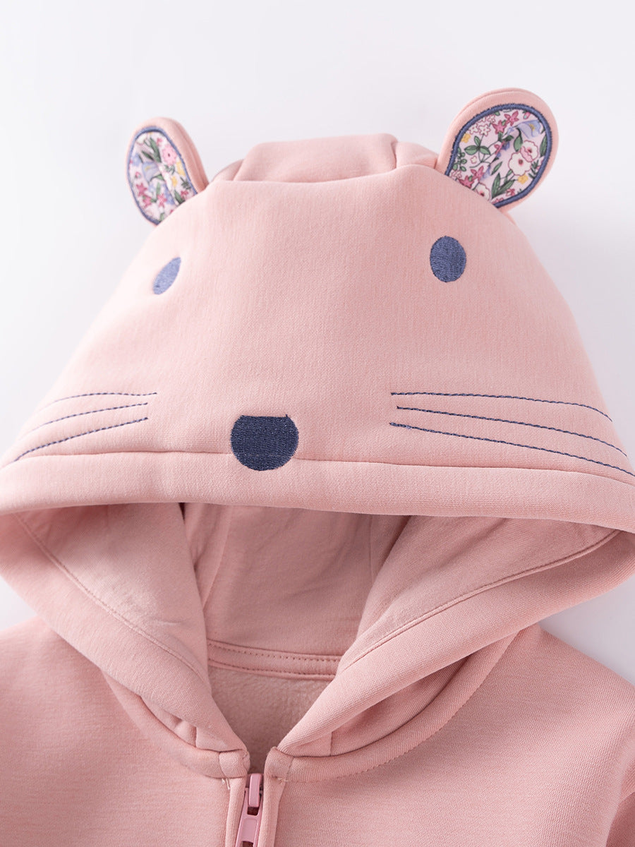 Fleece Bunny Hoodie Jacket | Size 2-7y