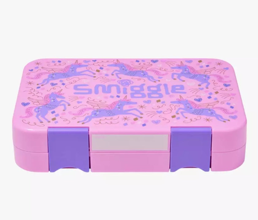 Smiggle Lunch Box Unicorn Design 21×15×4.5