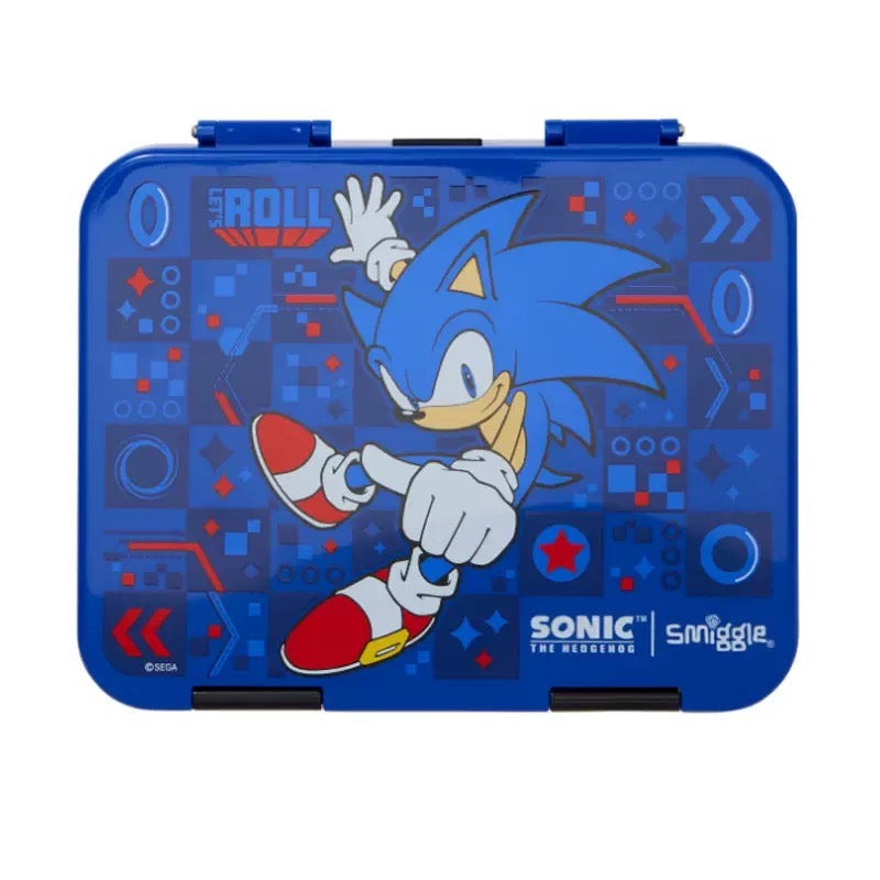 Smiggle Sonic Design Set Of 3pcs Bottle Lunch Box Backpack 42cm