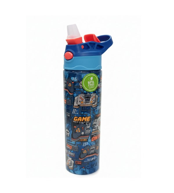 Smiggle Water Bottle | Blue Game | 650mll