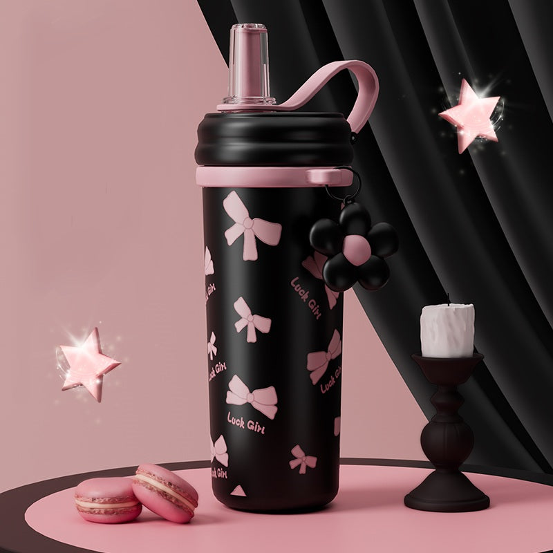 Straw Cup 750ml Stainless