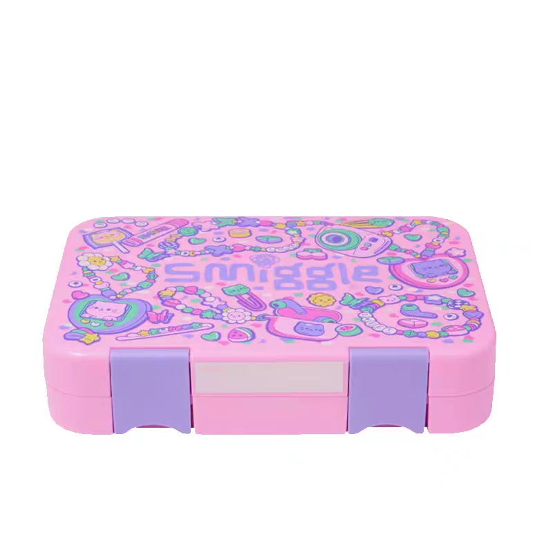 Smiggle Lunch Box Girly Design 21x15x4.5