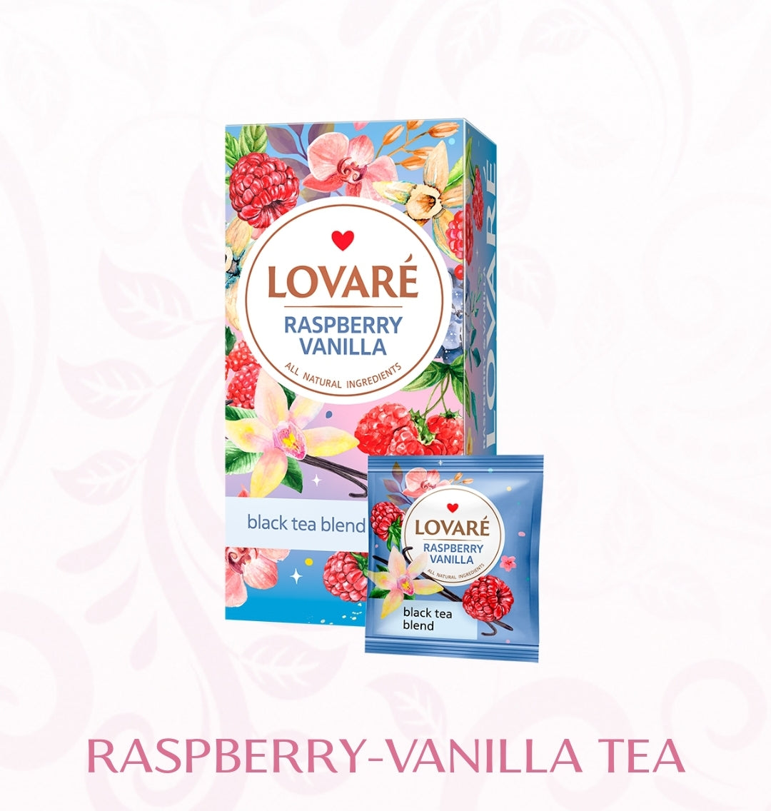 Lovare Tea in Sachets Made in Ukraine Many Flavors 24pcs Tea Box