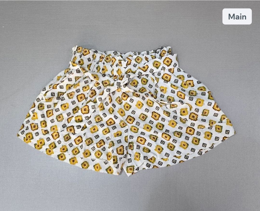 Short For Girls Flower Design Zara Size 5-6y