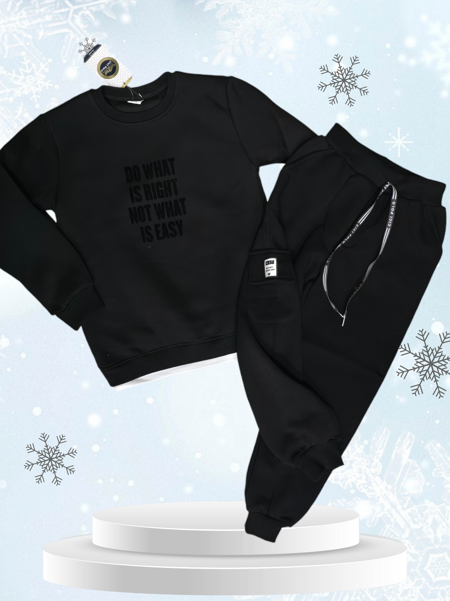 Warm Outfit With Fleece For Boy Size 9y