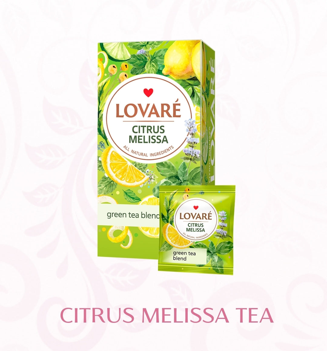 Lovare Tea in Sachets Made in Ukraine Many Flavors 24pcs Tea Box