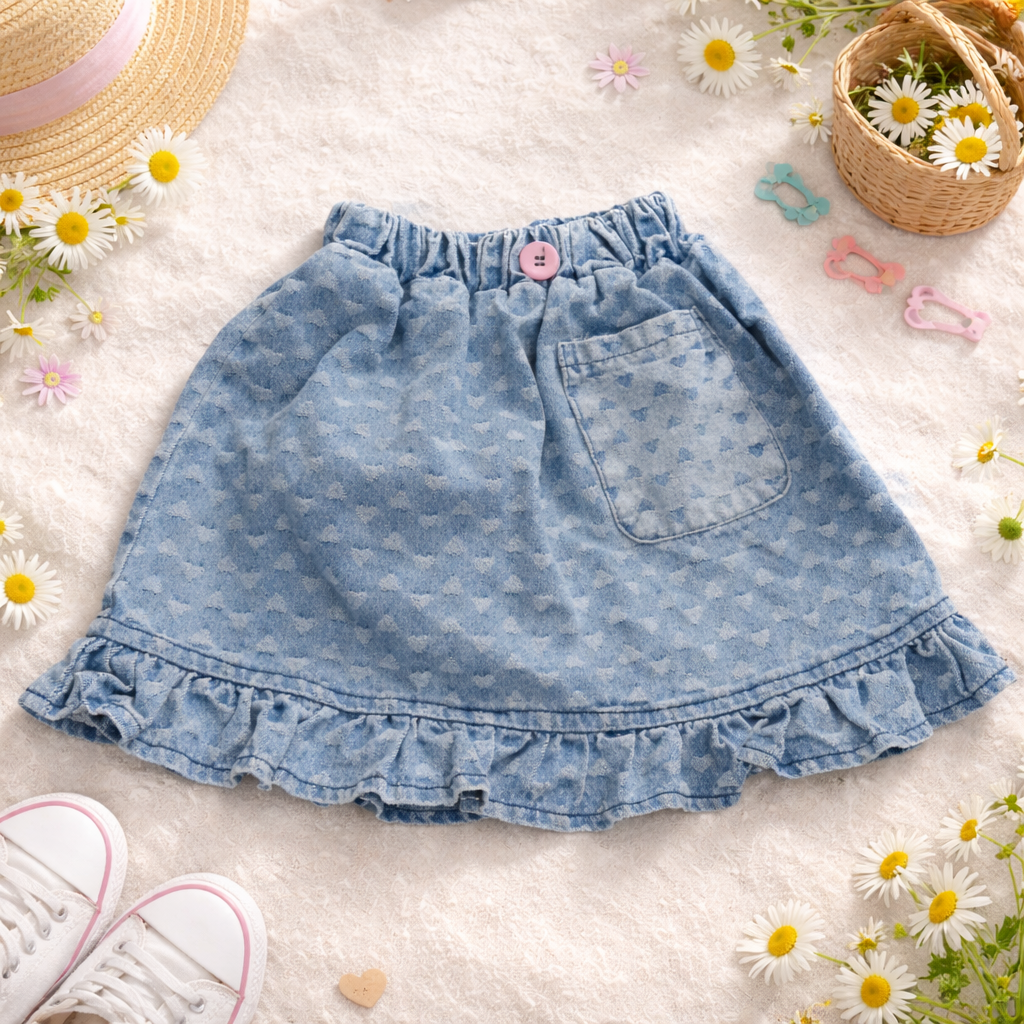 Skirt Jeans - LOVE -Size 7-8y
