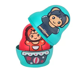 Cartoon Doll Stacking Six layers Animals Toy For Kids