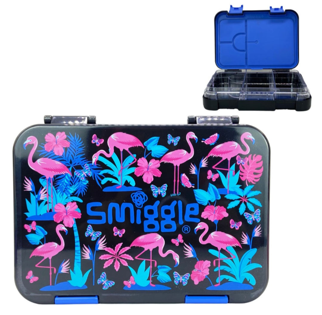 Smiggle Lunch Box Flamingo | 21x15x4.5cm