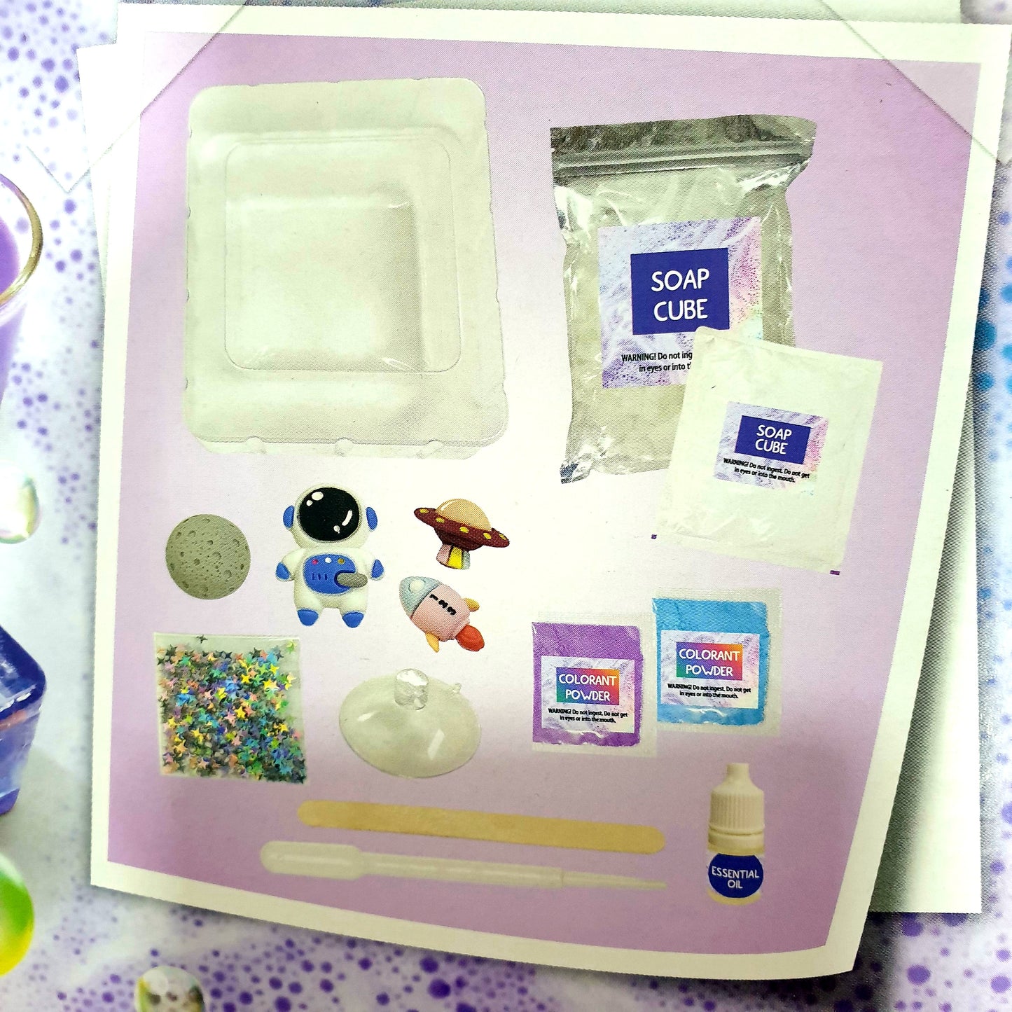 Sparkling Melt&Pour Crystal Soap Diy For Kids