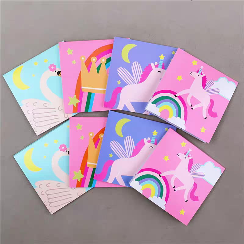 Coloring Notebook for Kids – Cute Pocket Drawing Books 4pcs