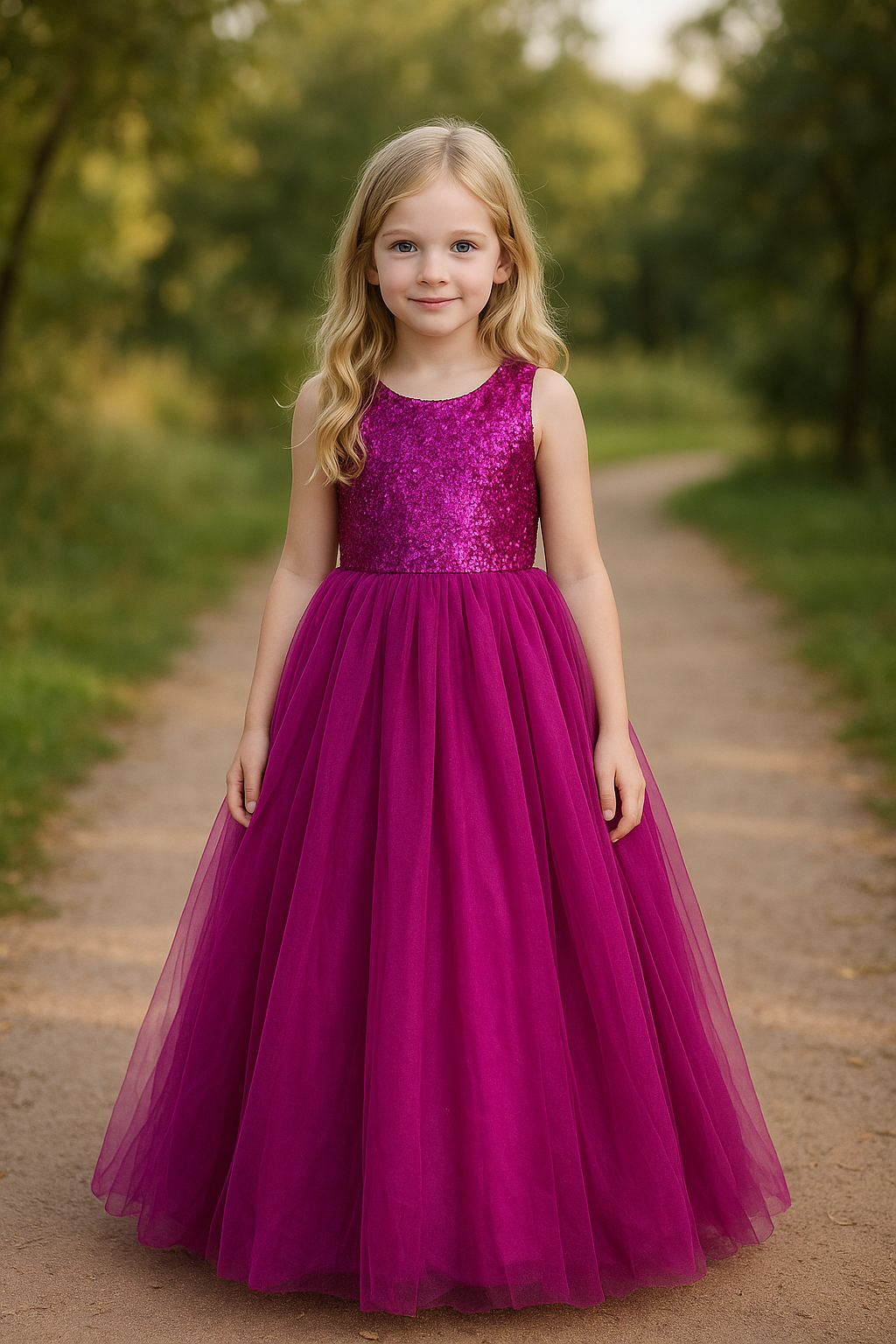 Princess Dress Purple Size 6-12y