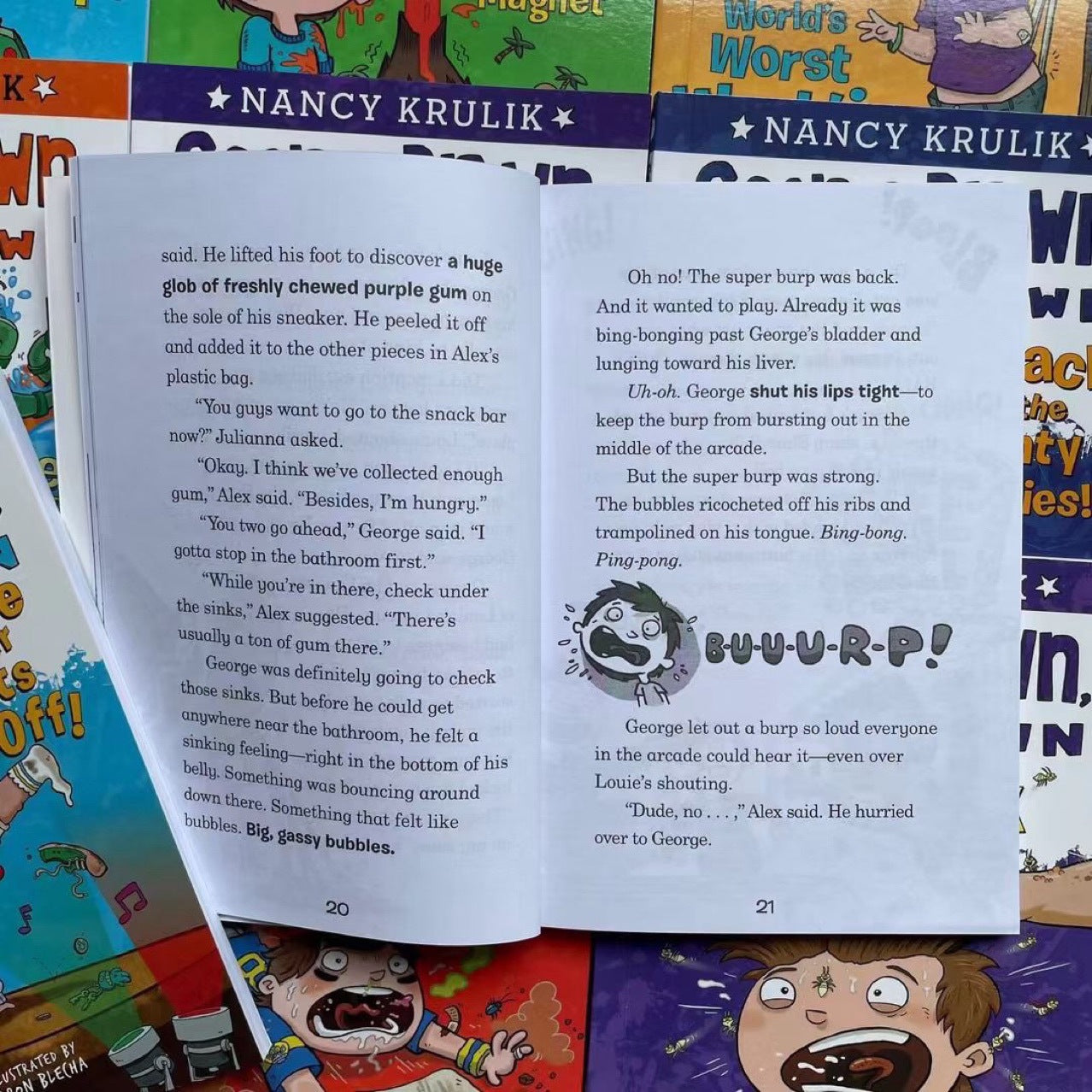 Super Burp George Brown Class Clown 19 Books Set