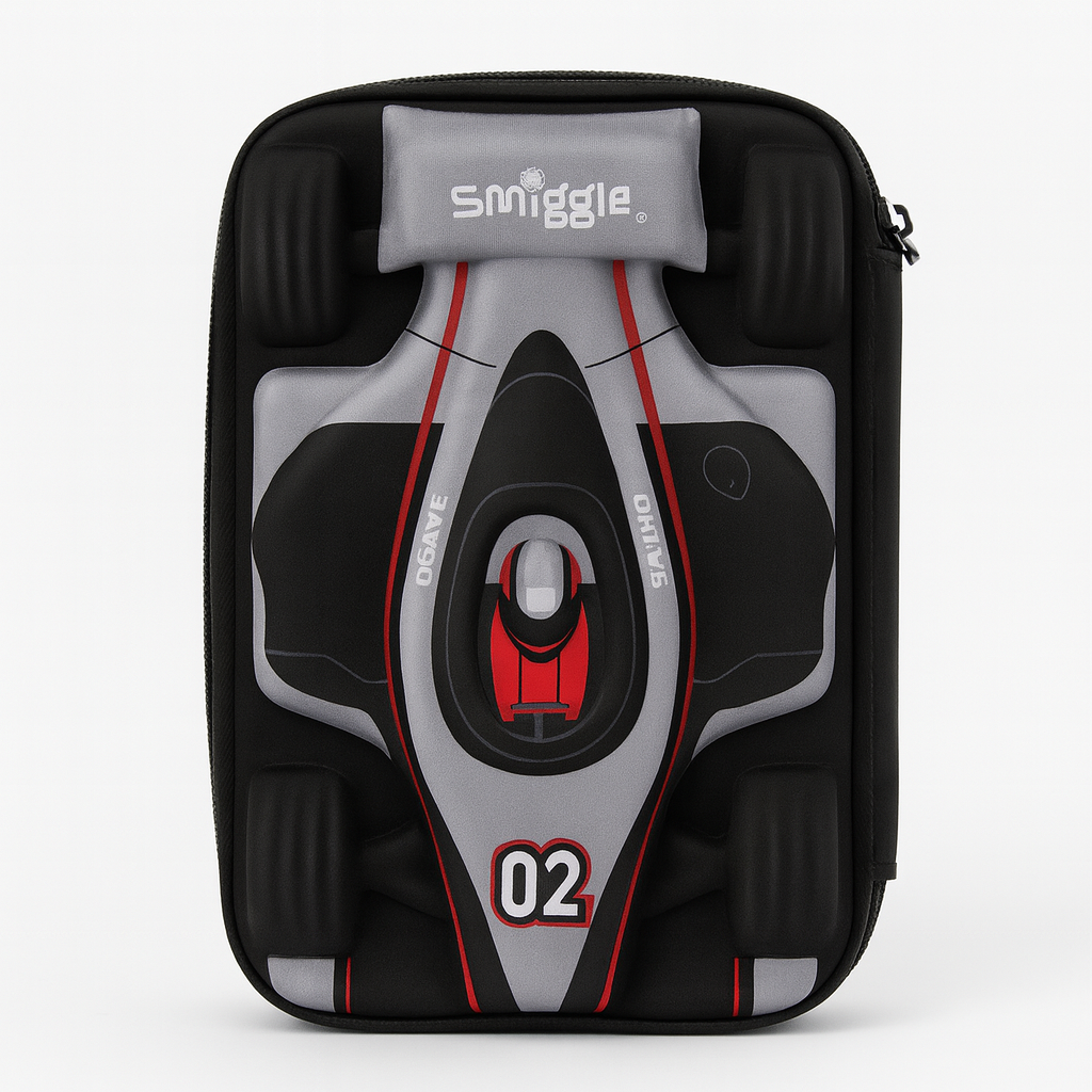 Smiggle Pencil Case Formula Car 24x14cm