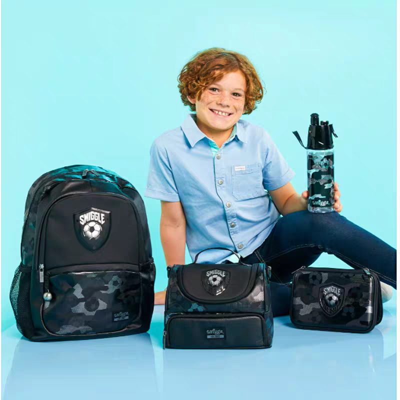 Smiggle Football Set 2pcs Backpack 42cm Lunch bag