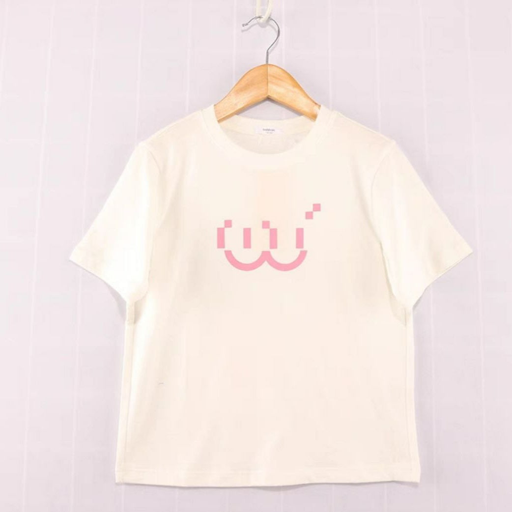 White Cotton Tshirt Oversize For Kids Size 8-14y