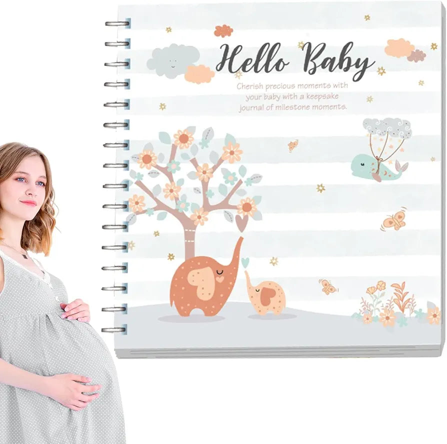 Customized Baby Journal, Baby Photo Album, Milestone Book