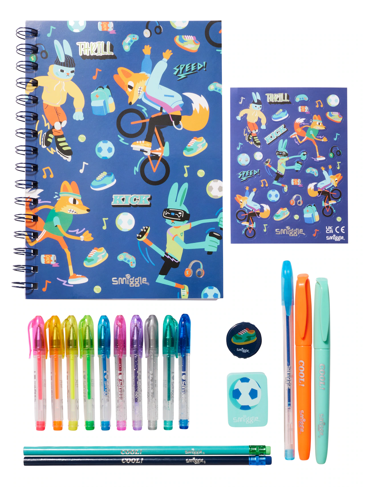 SMIGGLE Stationery Kit A5 Football Design