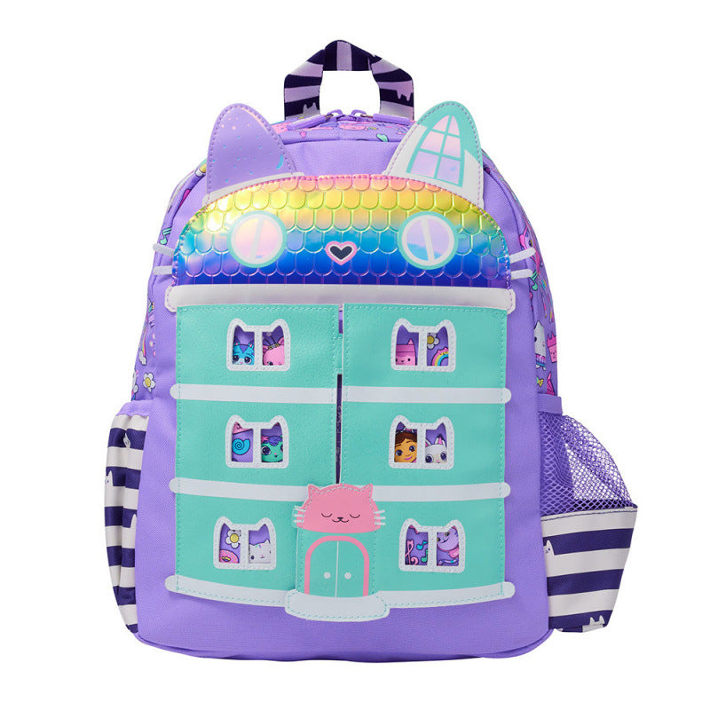 Smiggle Gabby's Dollhouse Set Of 3pcs Bottle Lunch Box Backpack 42cm