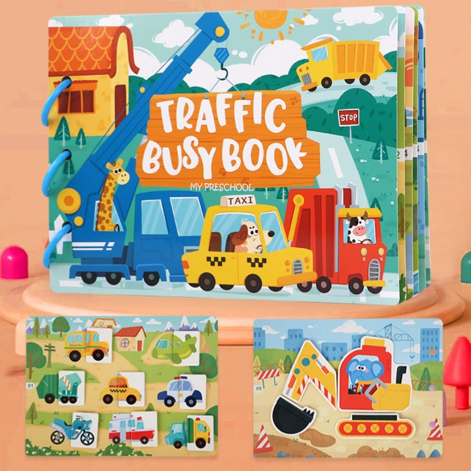 Preschool Busy Book Game Educational Diy Montessori Book
