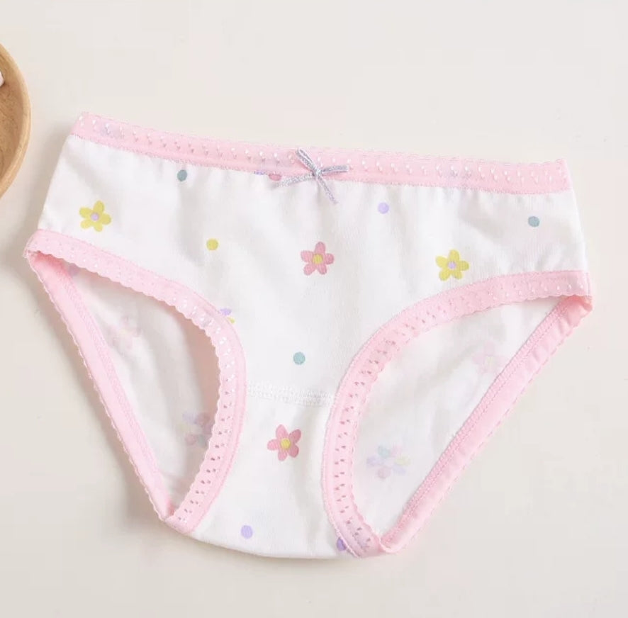 Toddler Baby Girls Cotton Underwear Boxer Briefs 3-12y Kids Panties Pink