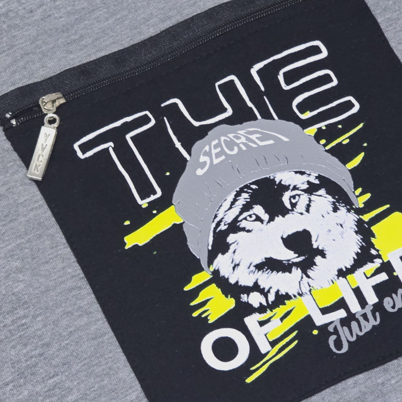 Outfit For Boys Wolf Design Size 5-7y