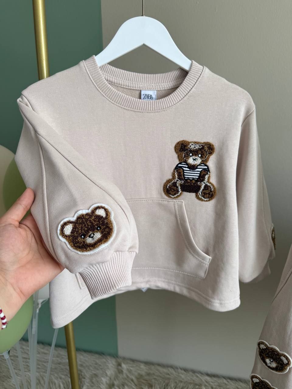 Outfit For Girls Bear Design Size 2-8y